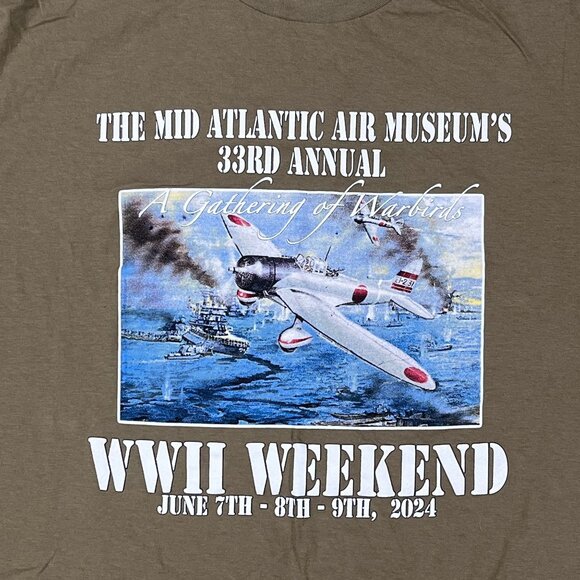 Mid Atlantic Air Museum 33rd Annual World War 2 Weekend T-Shirt Size XXL - Picture 5 of 5